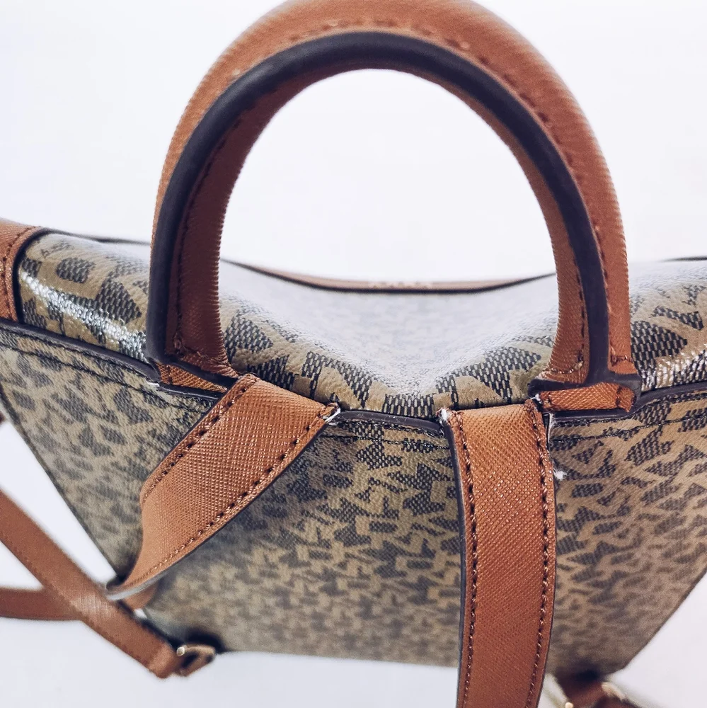 DKNY Logo Faux Leather Backpack - Picture 7 of 15